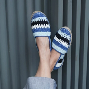 Marrakech Crochet  Espadrilles - Blue Botkier Espadrilles