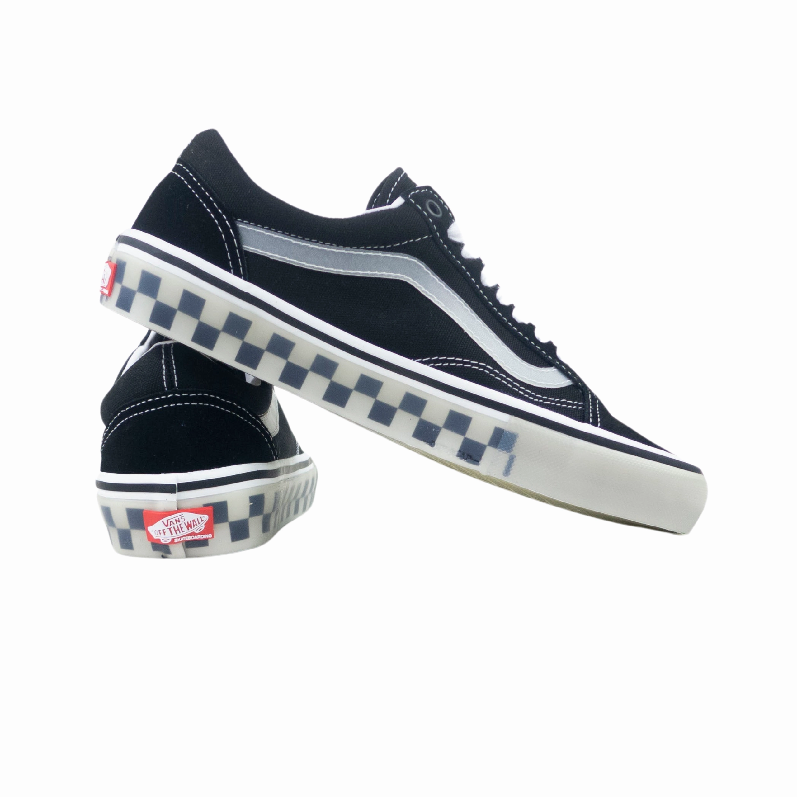 Vans Skate Old Skool Shoes - Translucent Rubber Black / Clear Vulcanized Vs Cupsole Skate Shoes