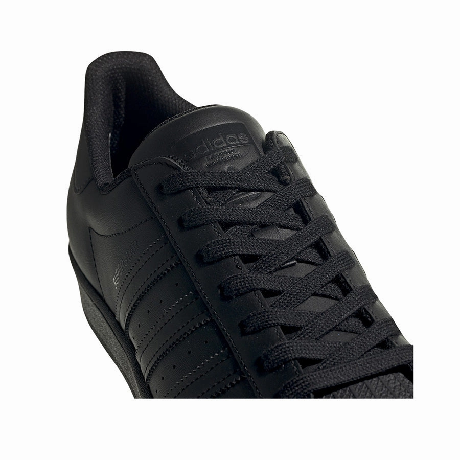 Grade School Adidas Superstar J Shoes - Black/Black Benefits Of Walking Without