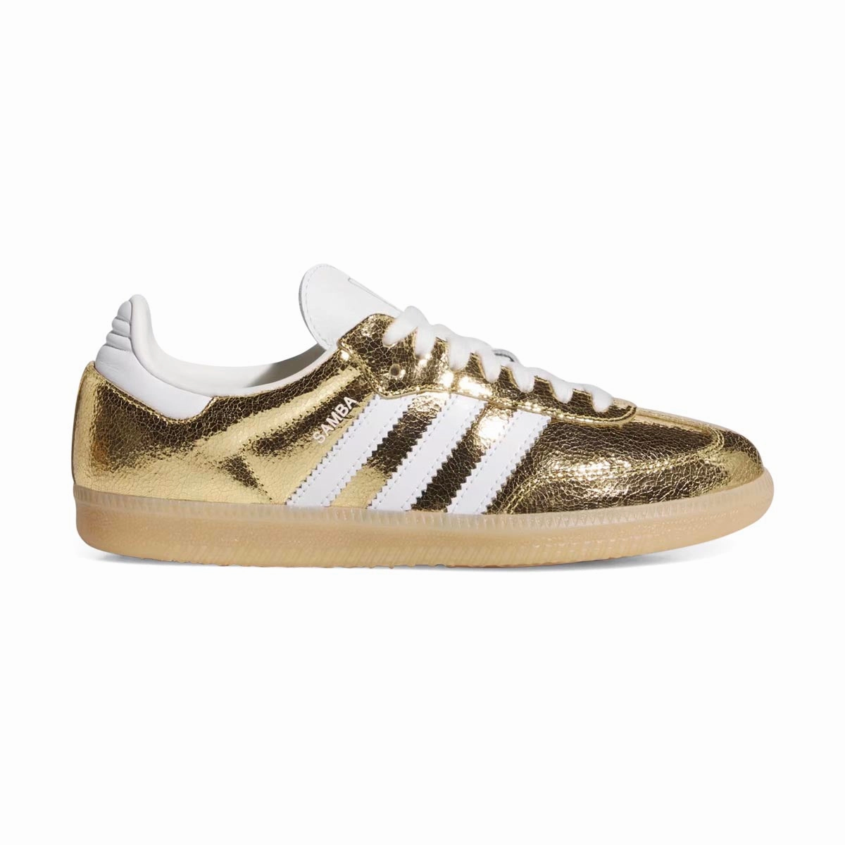 World Cup Soccer Shoes Adidas Adidas Samba OG 'Gold Metallic Cracked Leather' Women's Shoes
