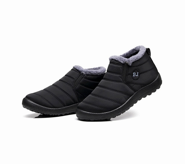 Winter Casual Shoes Women Warm Fur Ankle Sneakers