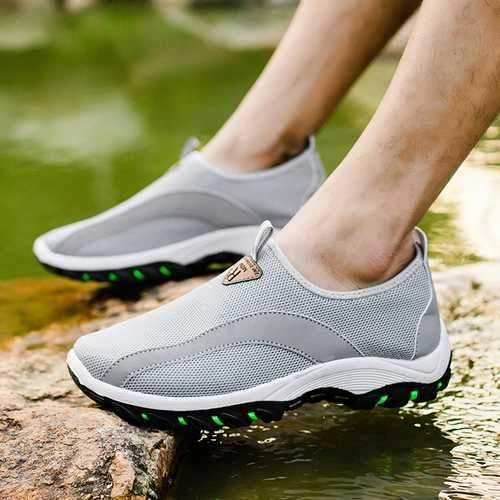 Men Breathable Mesh Hiking Climbing Outdoor Athletic Shoes Hiking Shoes Low