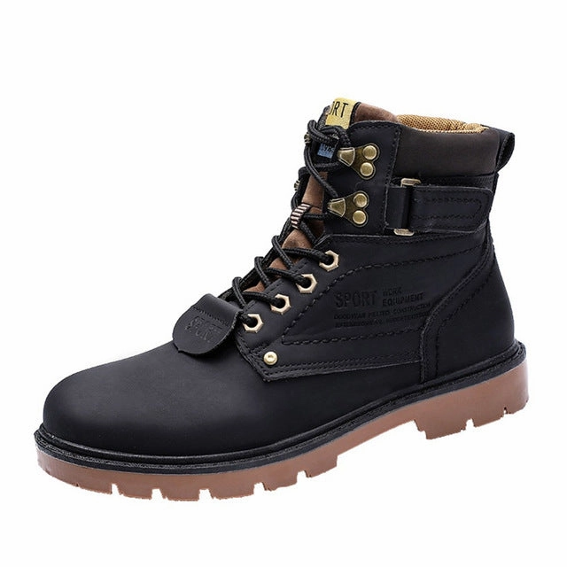 Men Outdoor Sneakers Wear-resistant Lace-up Hiking Shoes Hiking Shoes Ratings