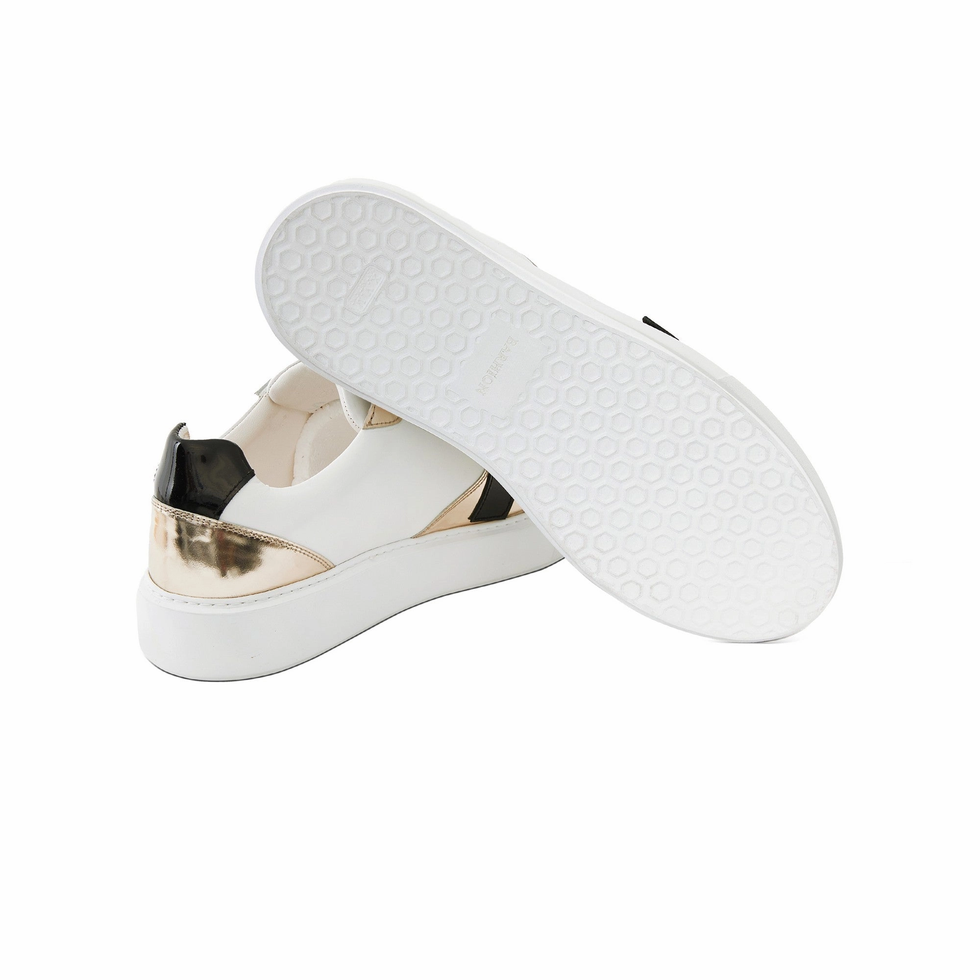 Flat Shoes To Workout In Men's Calf Leather Handmade Sneakers M8005