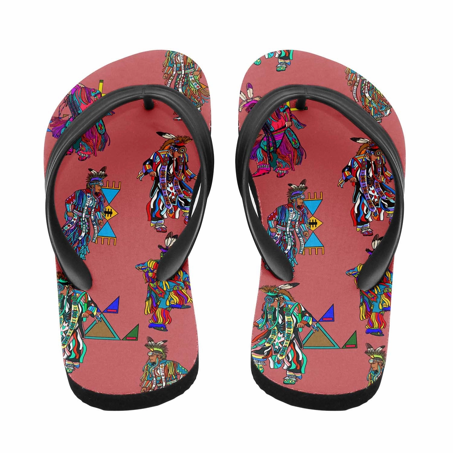 Flip Flop Vacations Men's Grass Dancers Terra Cotta Flip Flops