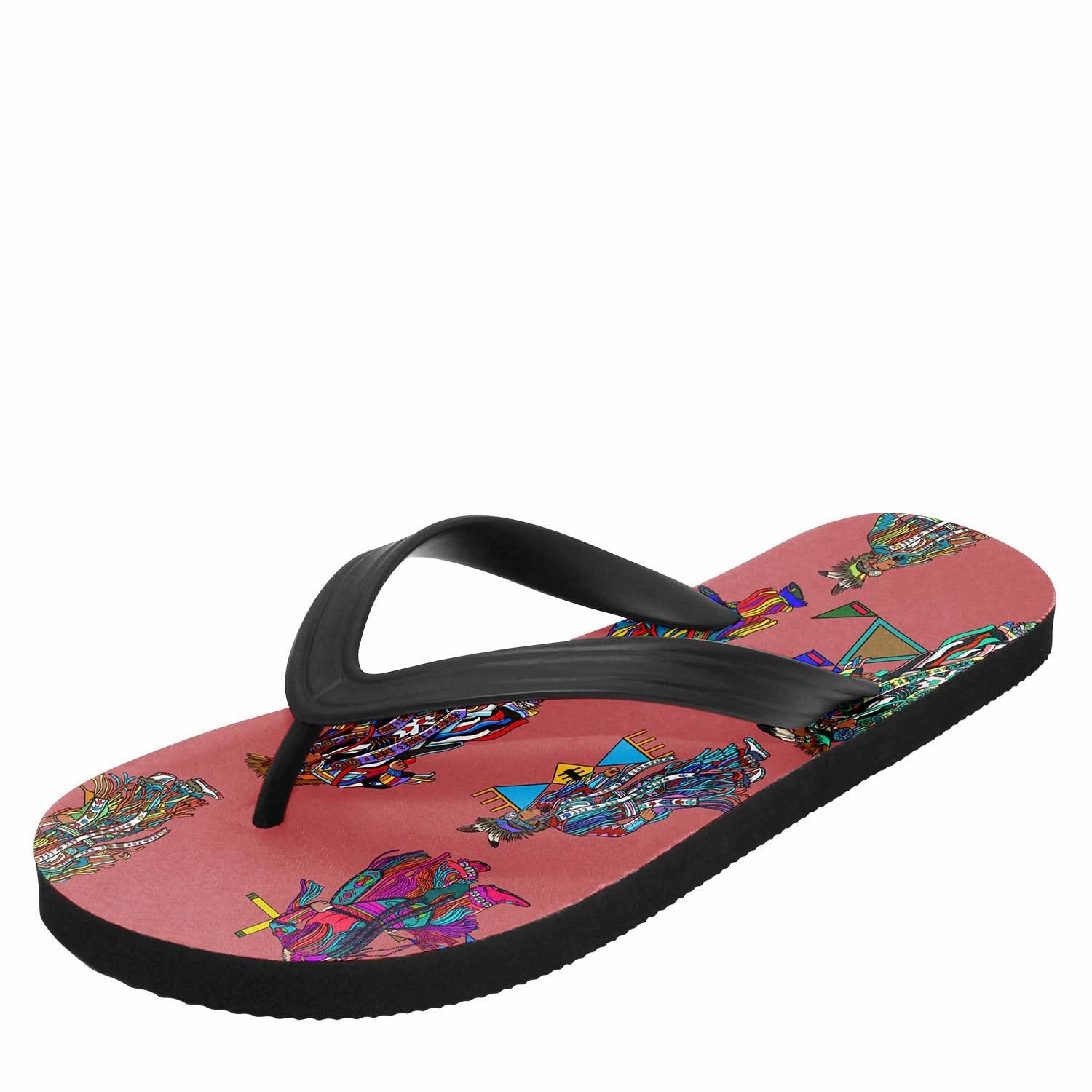 The Row Ginza Leather And Suede Platform Flip Flops Men's Grass Dancers Terra Cotta Flip Flops