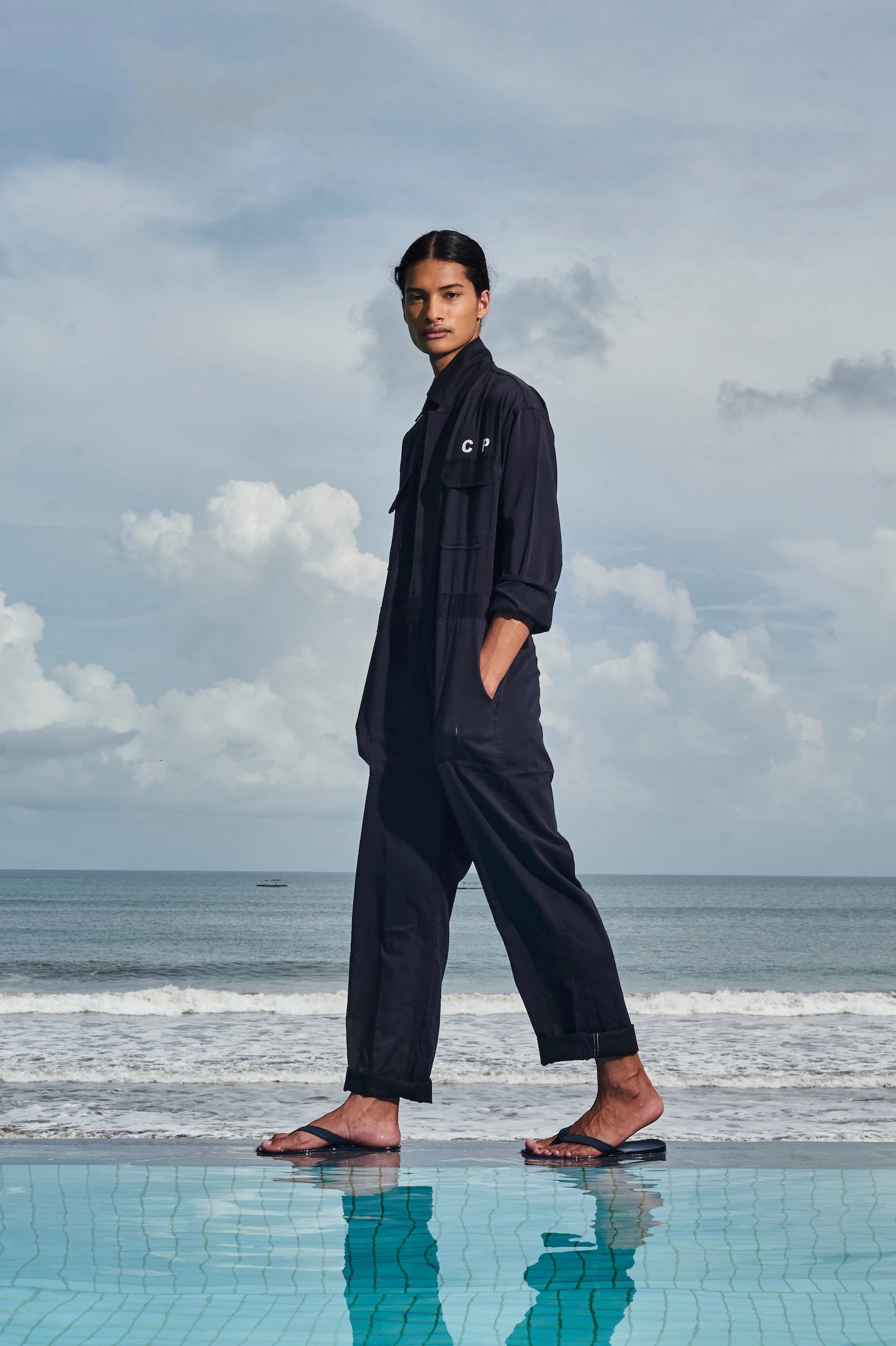 Men's Pable Flip Flops Shore/Indigo Sparkle Flip Flops For Wedding