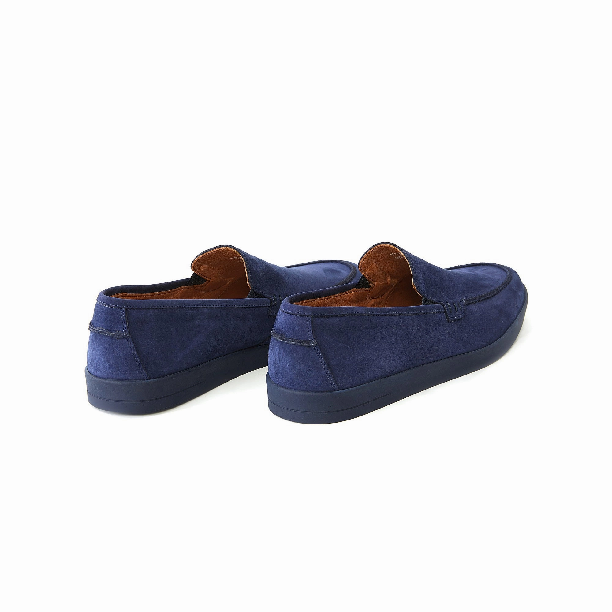 Men's Suede Calf Leather Handmade Loafer M7011 Casual Kitten Heel Shoes