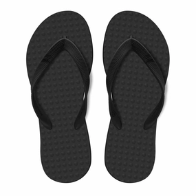 Flip Flops Driving Uk Men's Sustainable Flip Flops Recycled Black with Recycled Black Straps