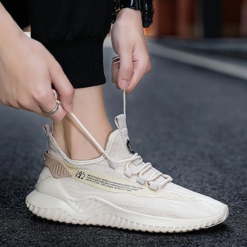 Men Sneakers Lightweight Breathable Walking Shoes Men Flat Black Dress Shoes