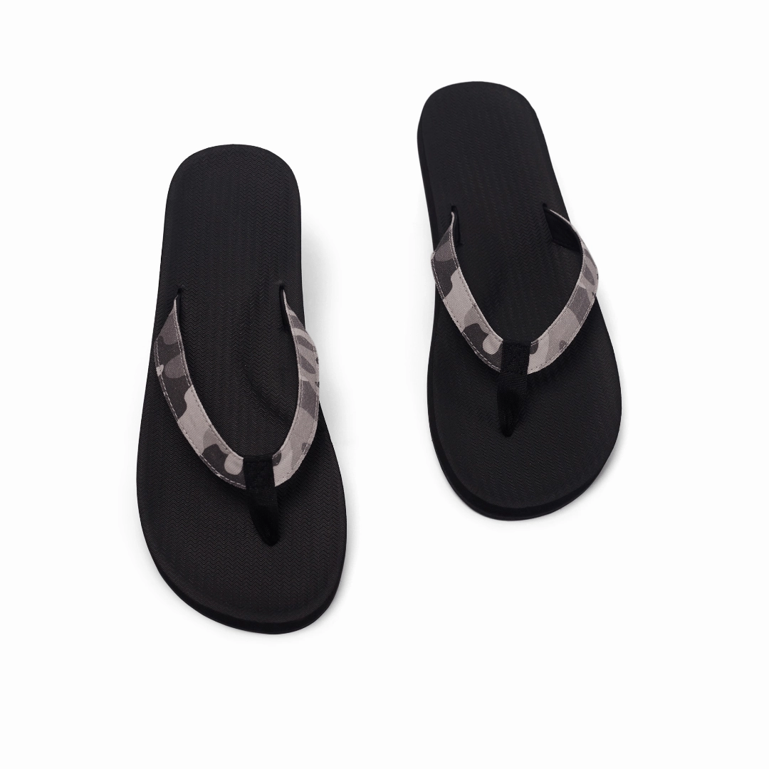 Mens Flip Flops Camo - Black/White Camo Volcom Flip Flops