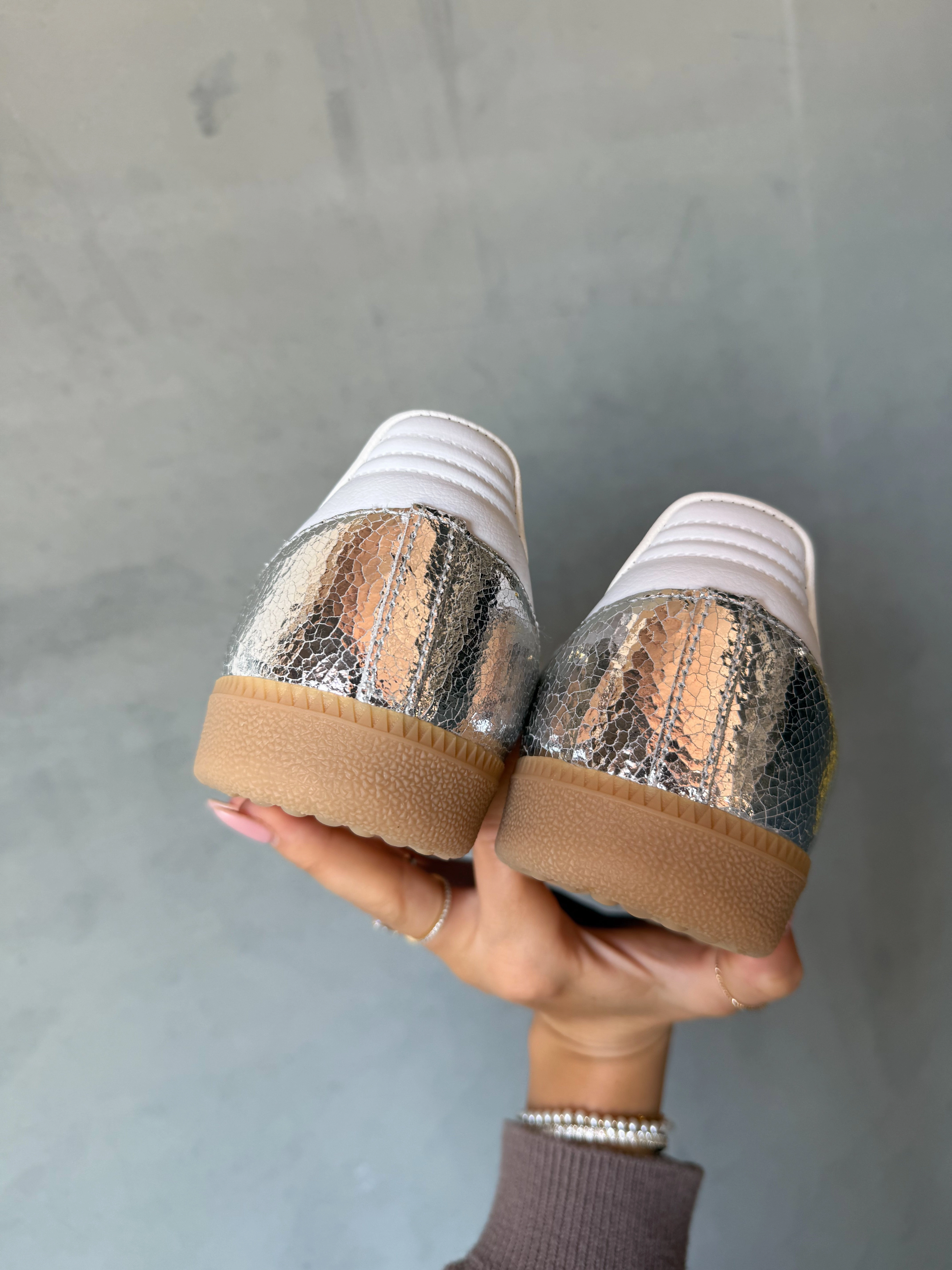 Metallic Swarovski Adidas Original Samba OG Adidas 90s Basketball Shoes