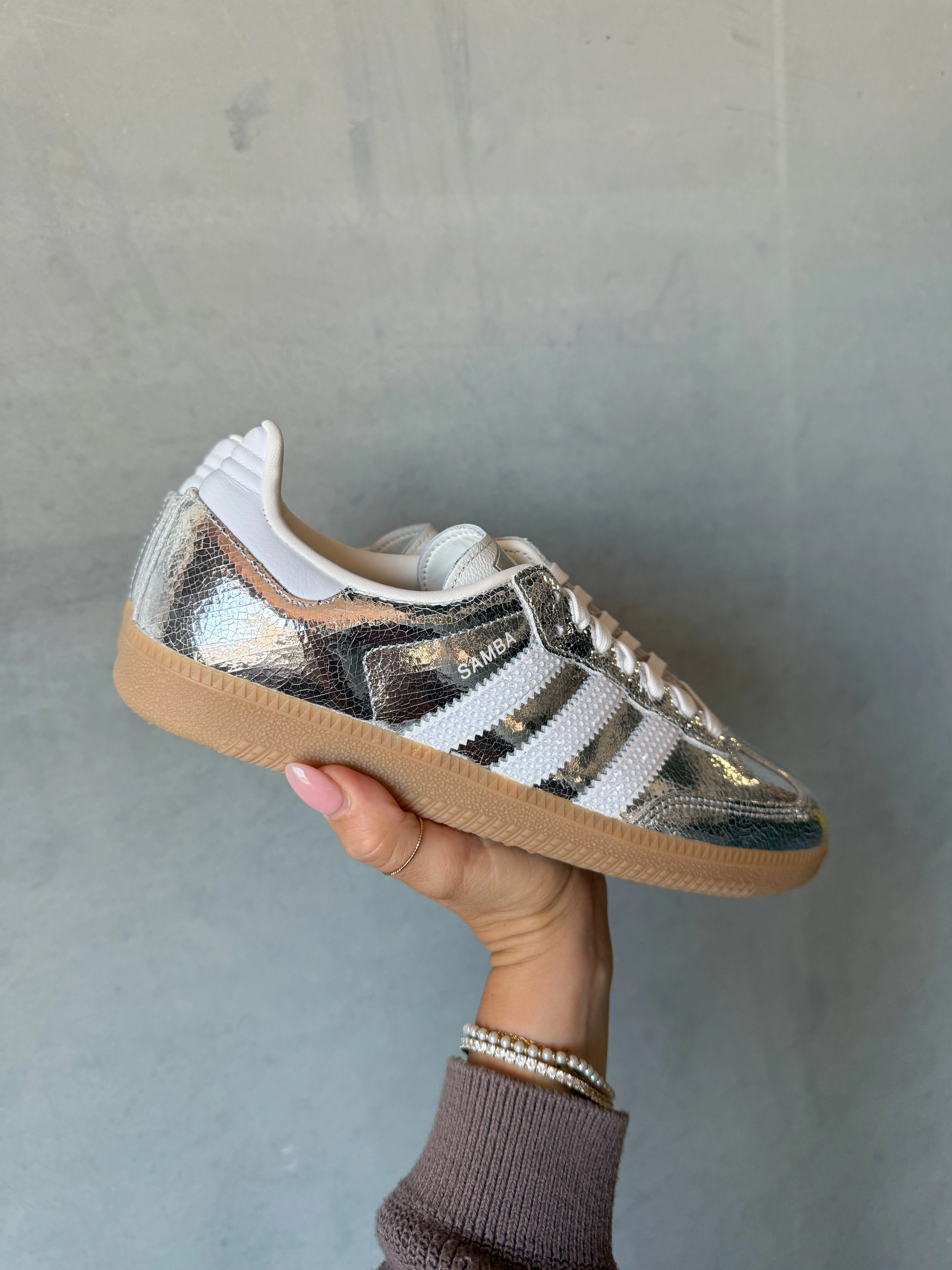 Arizona Adidas Shoes Metallic Swarovski Adidas Original Samba OG