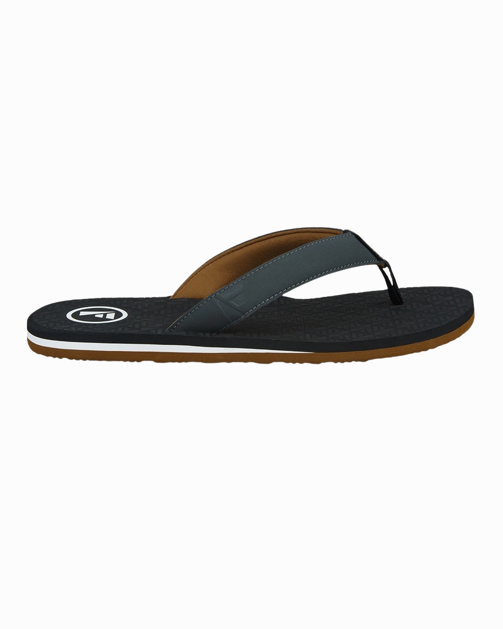 Traad Flip Flops in Black & Slate Grey Pretty Little Thing Flip Flops
