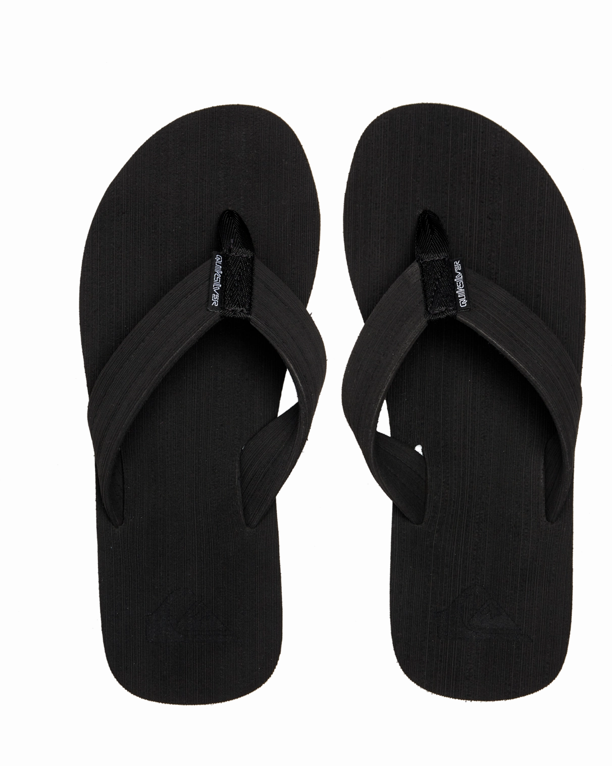 Molokai Layback Textured Flip Flops in Black, White & Black Streetwear Flip Flops