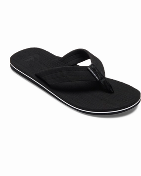 Best Flip Flops Plantar Fasciitis Molokai Layback Textured Flip Flops in Black, White & Black