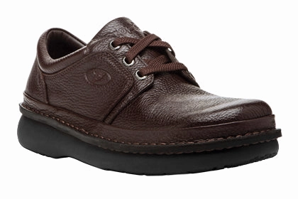 Propet's Men Diabetic Casual Shoes - Villager M4070 - Brown Grain Best Waterproof Casual Shoes