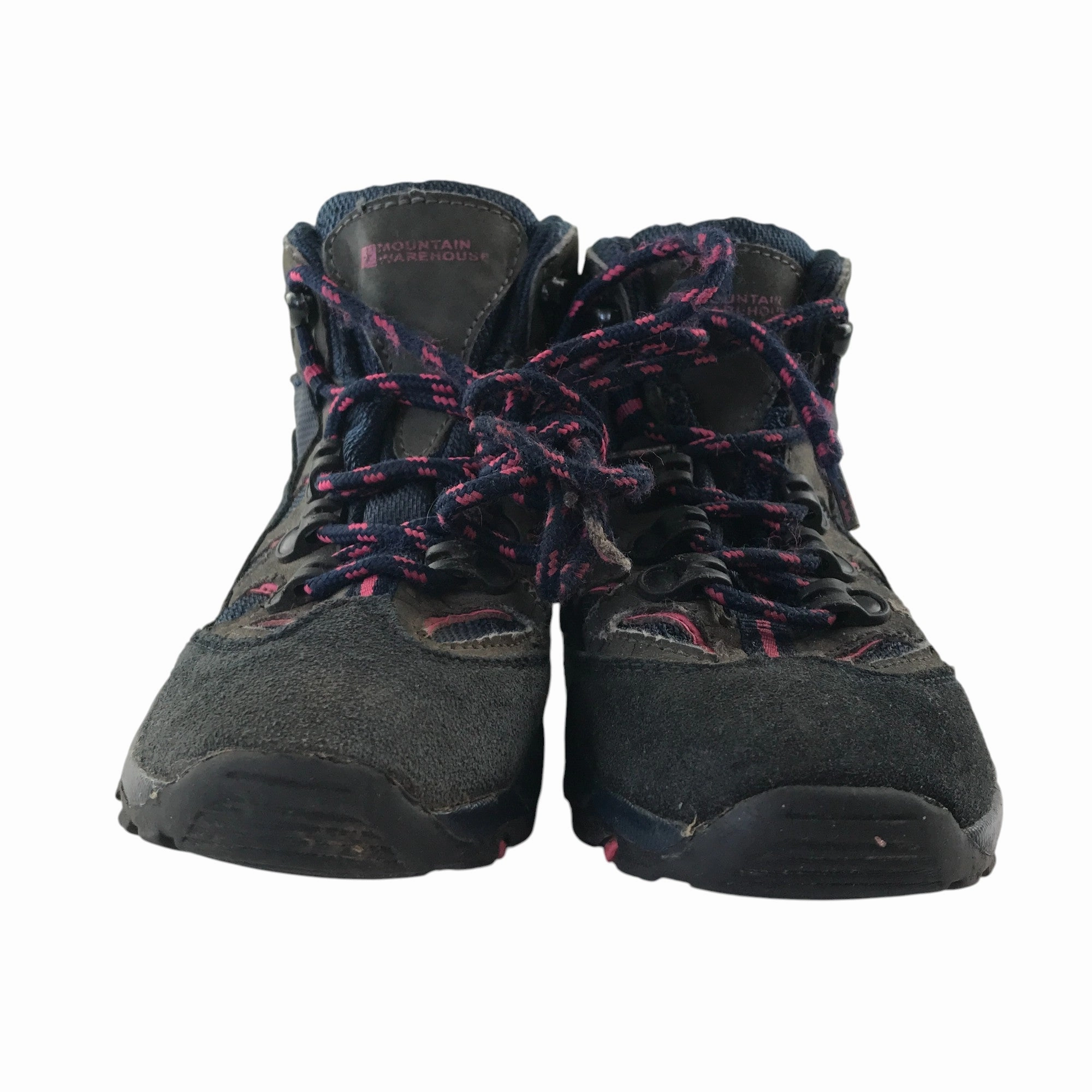 Mountain Warehouse hiking boots size 13 junior grey pink and navy ankle high Triop Climbing Shoes Review