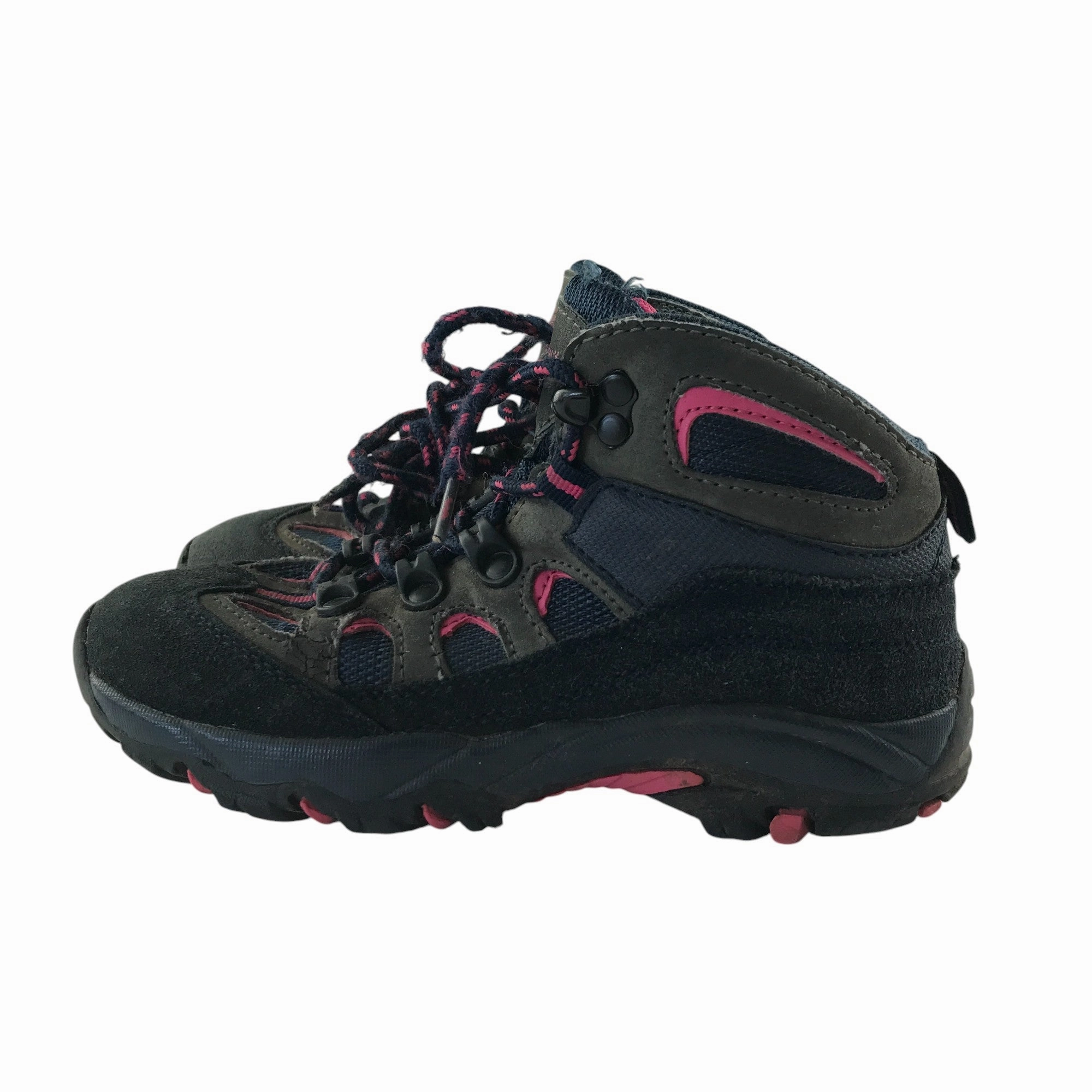 Mountain Warehouse hiking boots size 13 junior grey pink and navy ankle high Best Gore Tex Hiking Shoes