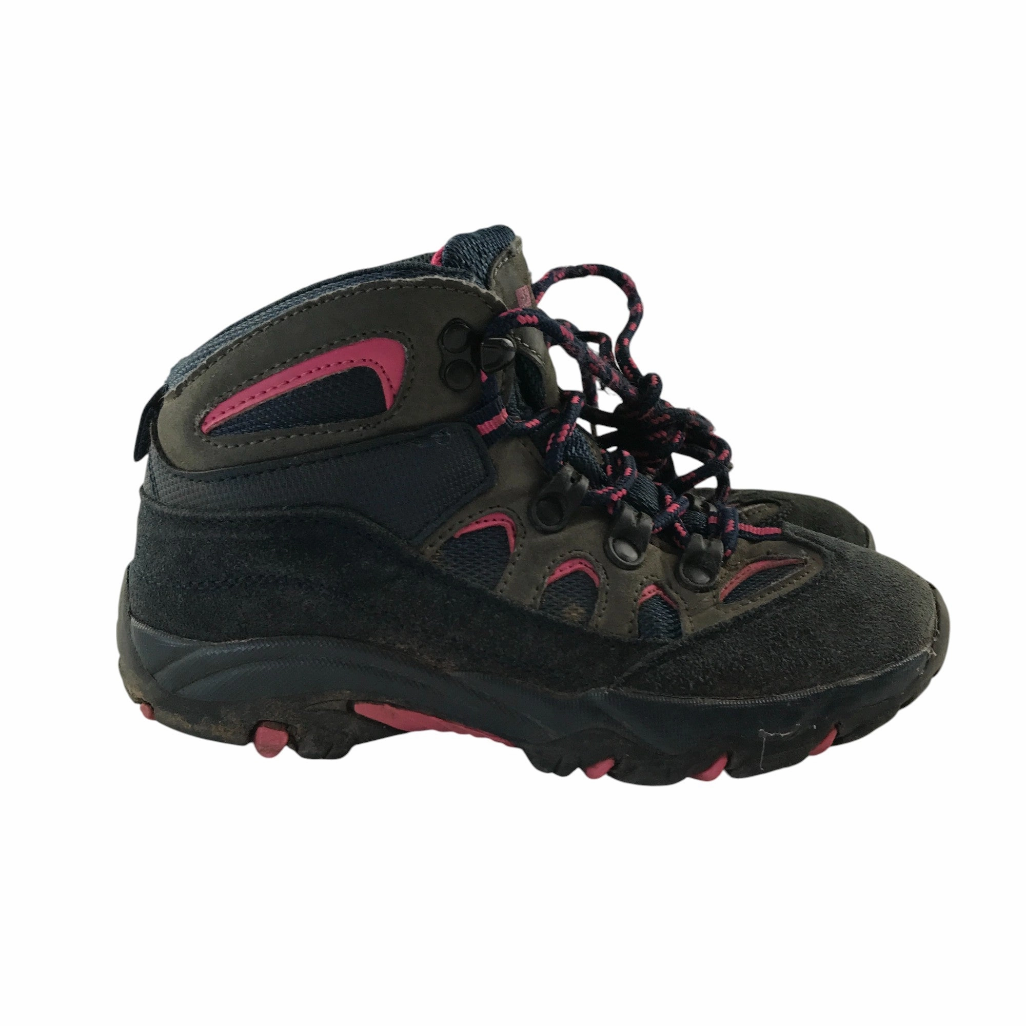 Top 5 Hiking Shoes Mountain Warehouse hiking boots size 13 junior grey pink and navy ankle high