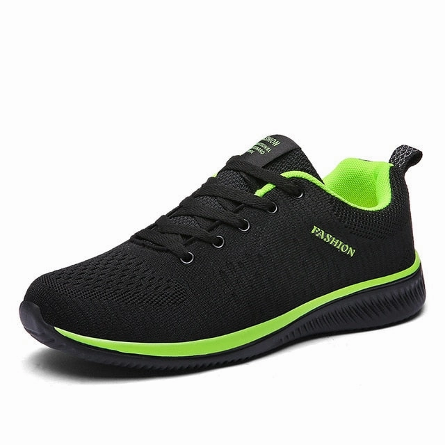 Comfortable Casual Shoes Men Breathable Walking Shoes Lightweight Sneakers Black Footwear Men Lace Up Running Shoes Men Big Size Venture Hiking Shoes