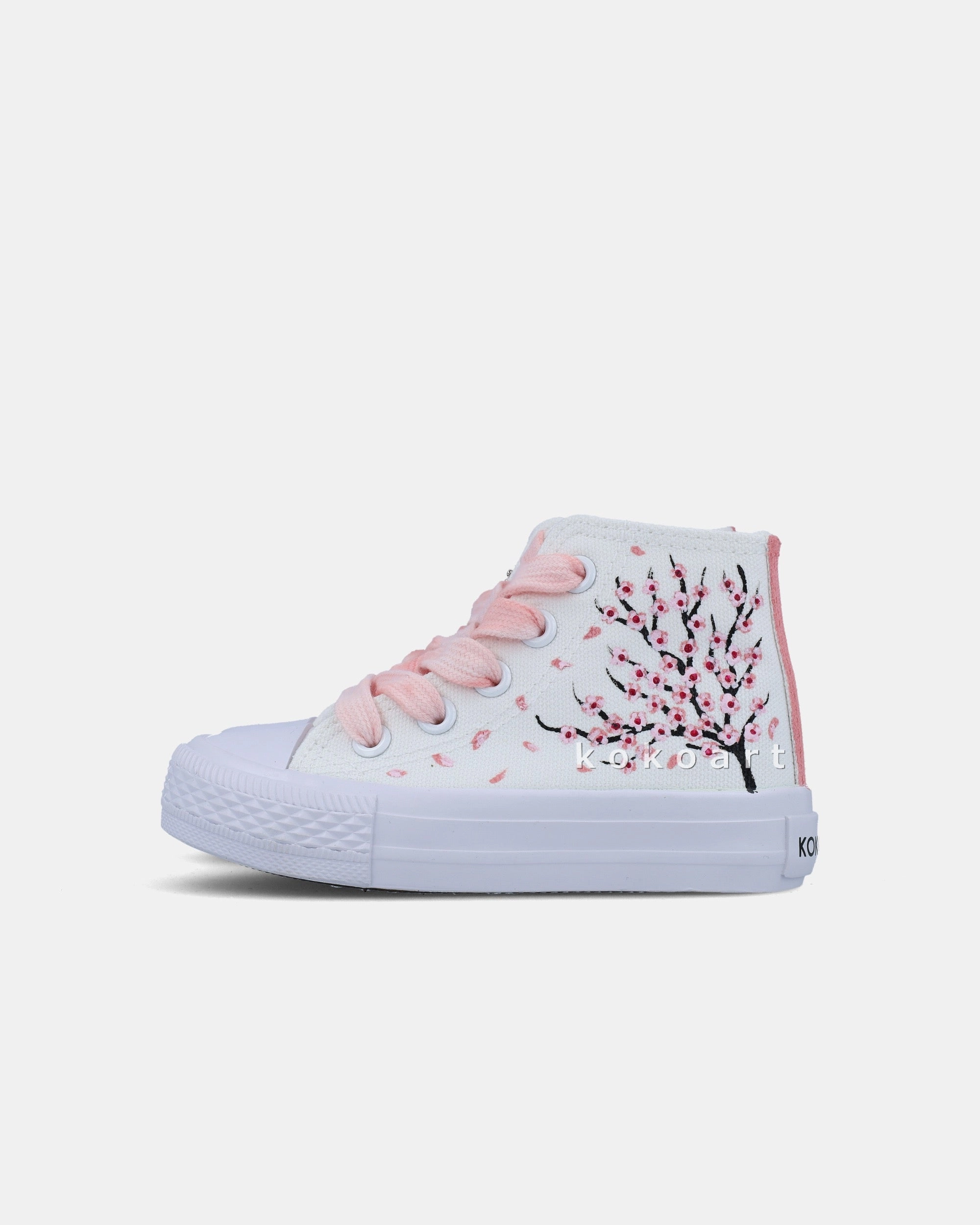 Pink Cherry Blossom Hand Painted Shoes