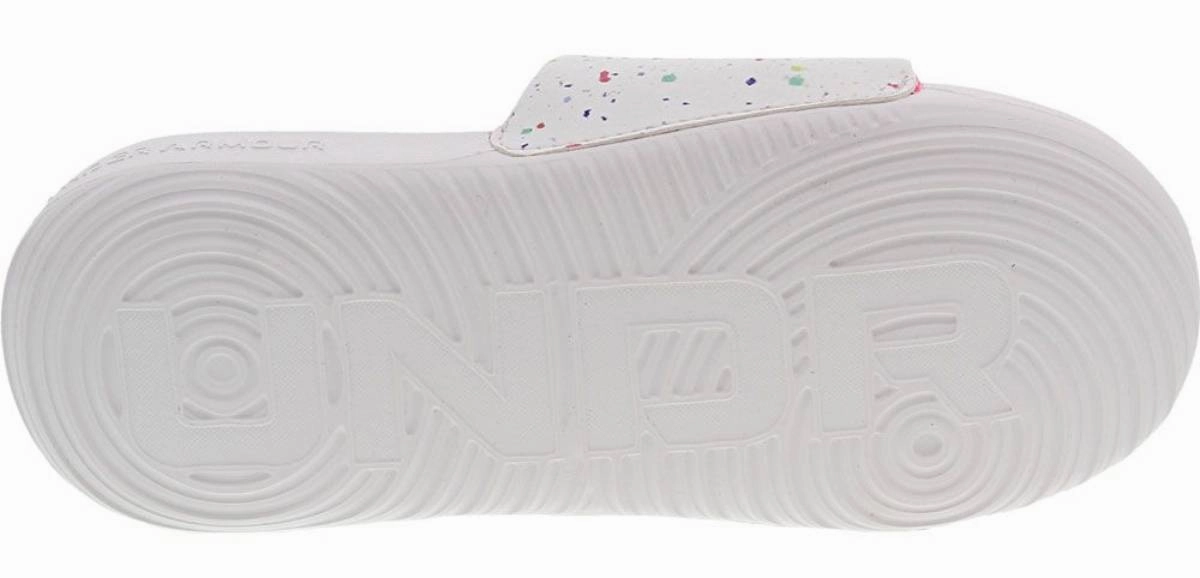 Under Armour Girls' Ansa Graphic Slides Flip Flops With Cowboy Spurs