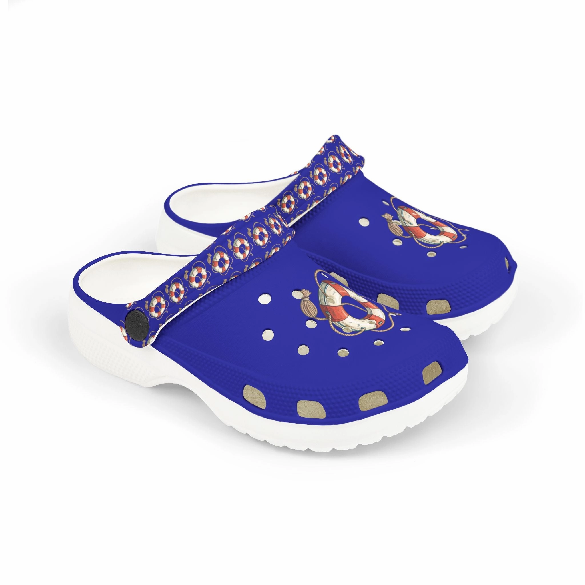 Nautical-Themed Kid's EVA Foam Clogs, Fun Summer Footwear, Waterproof Kids Shoes, Beach & Pool Accessory, Adorable Kids Footwear Brixen Low Waterproof Insulated