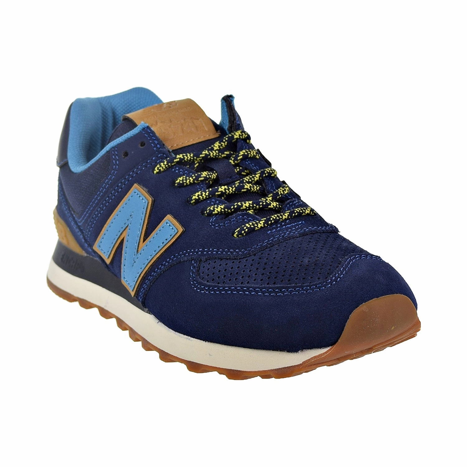 New Balance 574 Men's Shoes Pigment Blue Hiking Shoes That Aren't Ugly
