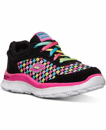 NEW!Skechers Little Girls' Skech Appeal Freeflyer Athletic Sneakers from Finish Line Mui Mui Sneakers