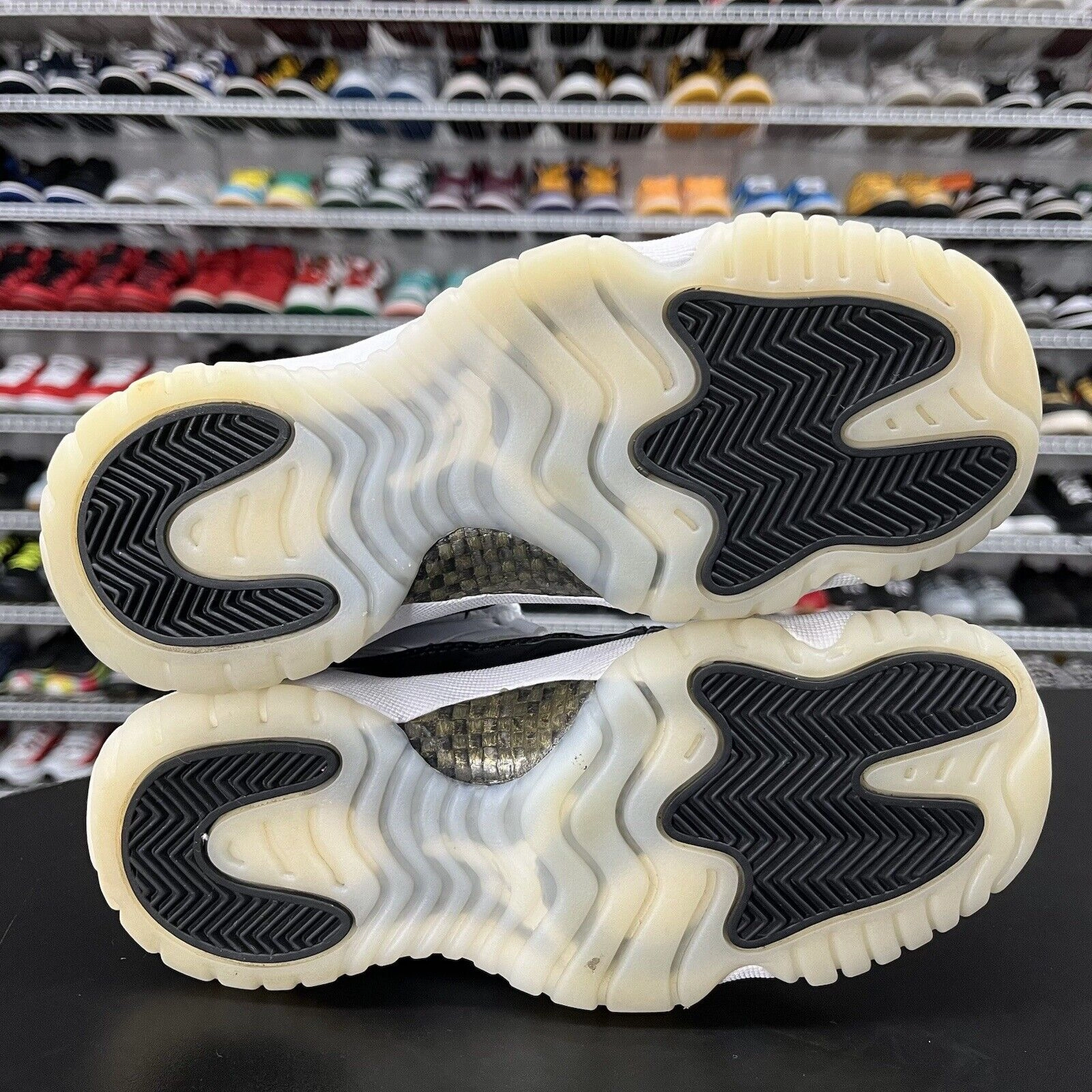 Nike Air Jordan 11 Retro DMP Gratitude GS 378038-170 Youth Size 4Y No Insoles Asics Low Arch Running Shoes