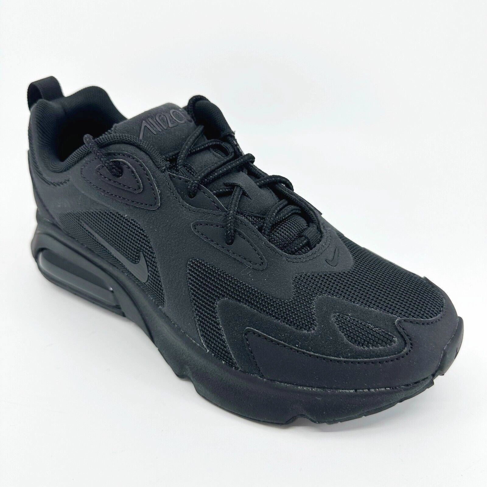 Buy Running Shoes Online Nike Air Max 200 Triple Black Womens Running Shoes Sneakers AT6175 003