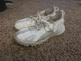 Paint Splatter Asics Shoes Nike Baseball Turf Shoes White - Shoes: 4 (Big Kid)