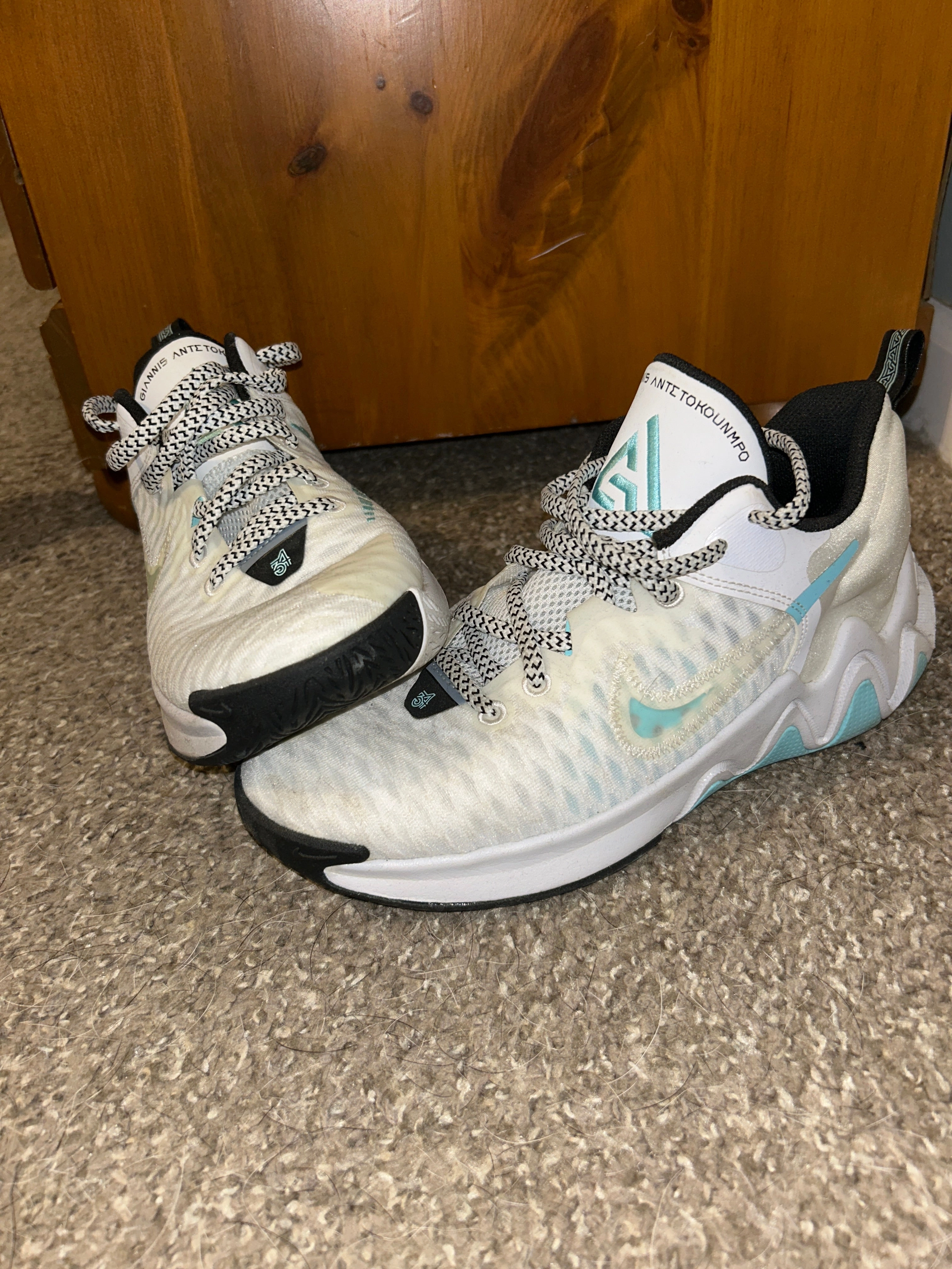 Nike basketball shoes 5, white/blue - Shoes: 5 (Big Kid) Asics Gel-1130 Shoes