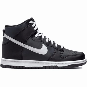 Asics Comfy Shoes Nike Dunk High Black White (GS)