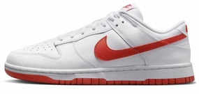 Asics 4e Width Shoes Nike Dunk Low "White Picante Red" Pre-Owned