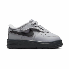 Nike Force 1 Low EasyOn 'Dark Smoke Grey' Baby/Toddler Shoes Asics No Tie Shoes