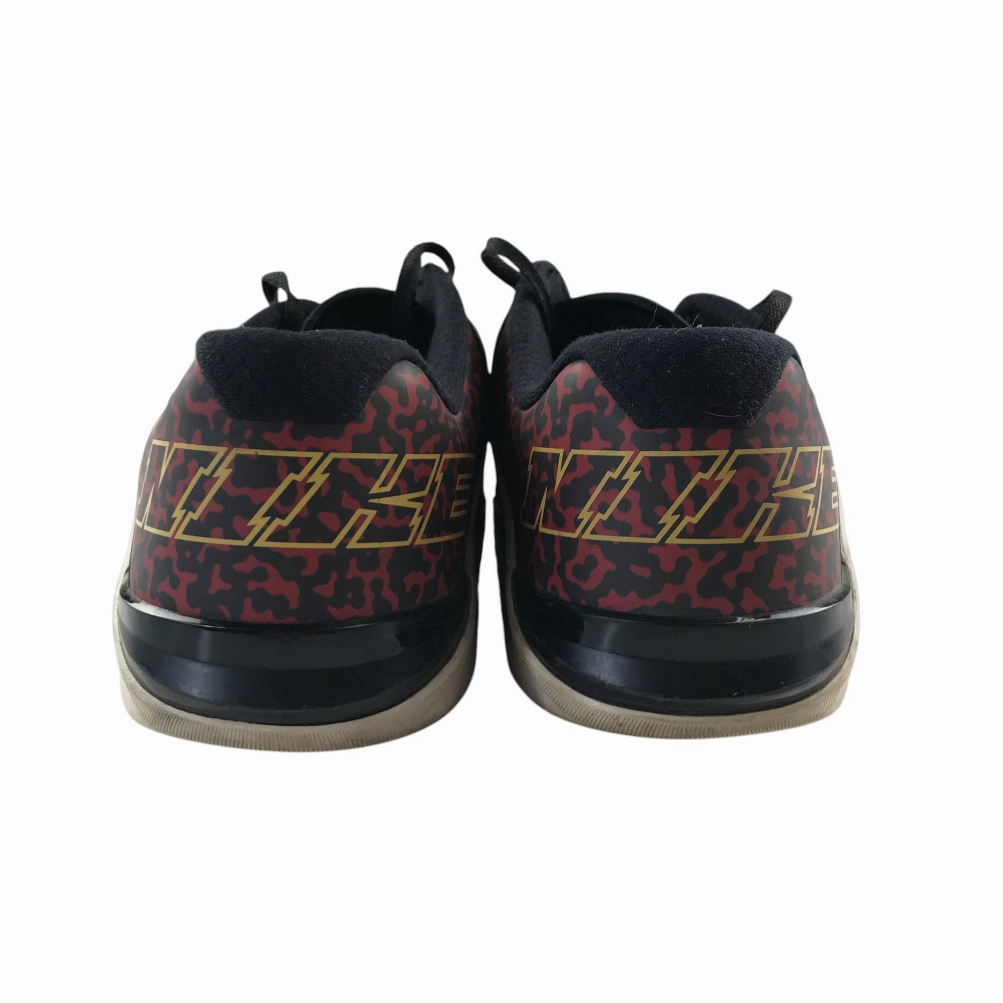 Asics Tennis Shoes Malaysia Nike Metcon 6 rs001rb trainers shoe size UK 10.5 black with red graphic design on heel