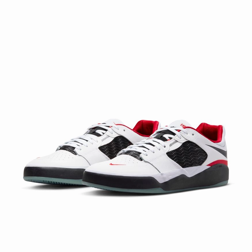 White Globe Skate Shoes Nike SB Ishod PRM White/Black/University Red Sale