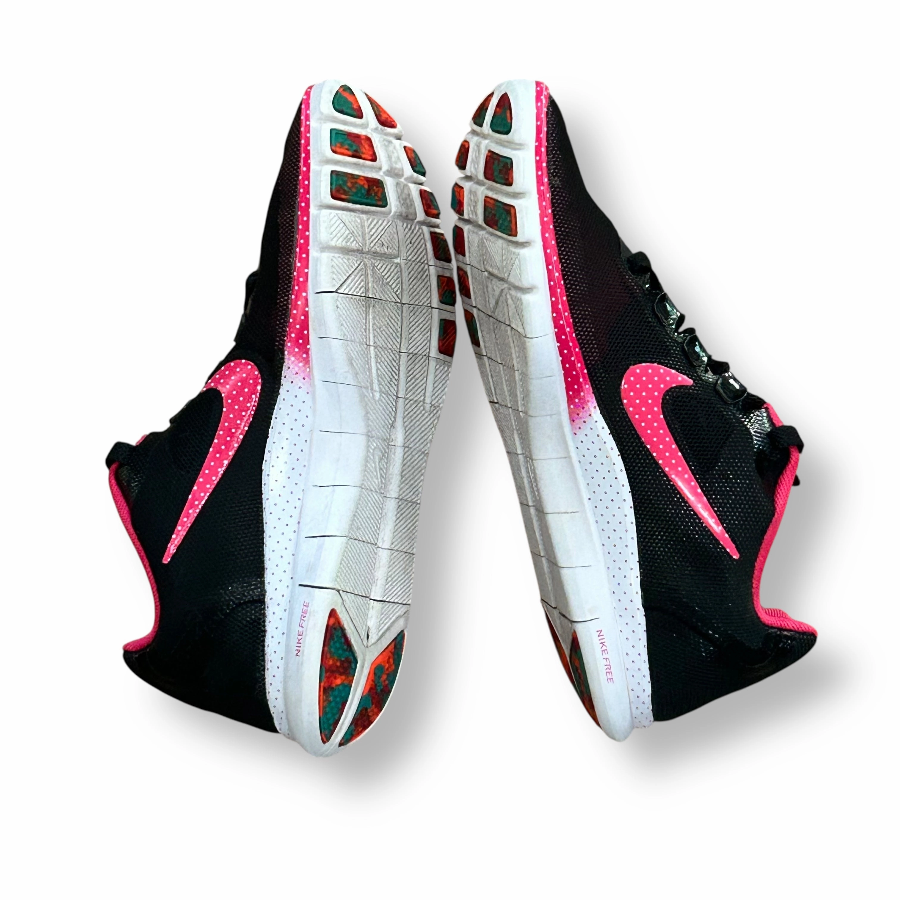 Asics Gel Nimbus 21 Running Shoe Nike Sneakers Womens Size 7 Lightweight Running Shoes Pink & Black Tennis Shoes