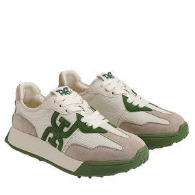 Sam Edelman Women's Langley Lace Up Sneaker | Green Multi Suede Comfortable Waterproof Walking Shoes For Travel