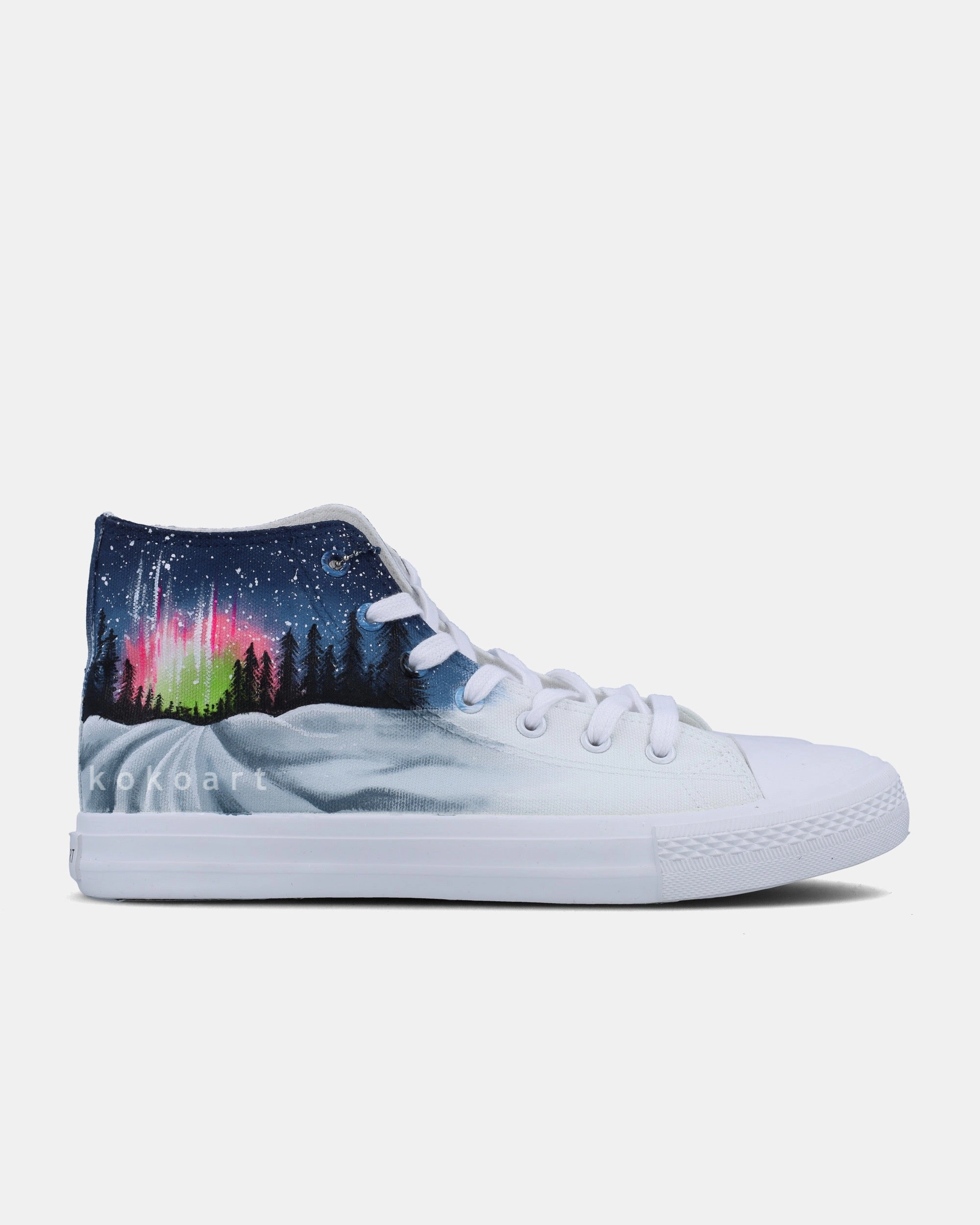 Northern Lights Hand Painted Shoes