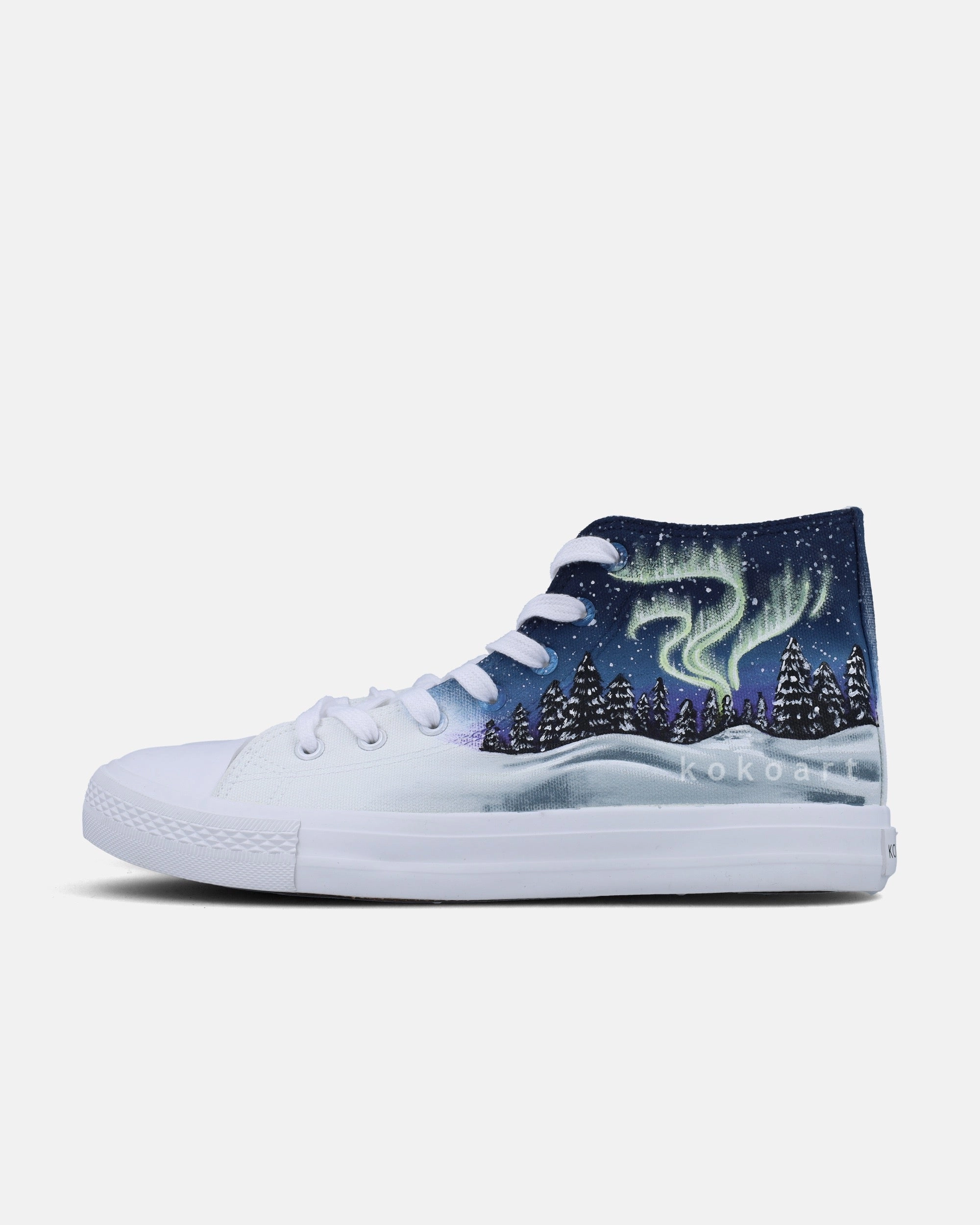 Northern Lights Hand Painted Shoes