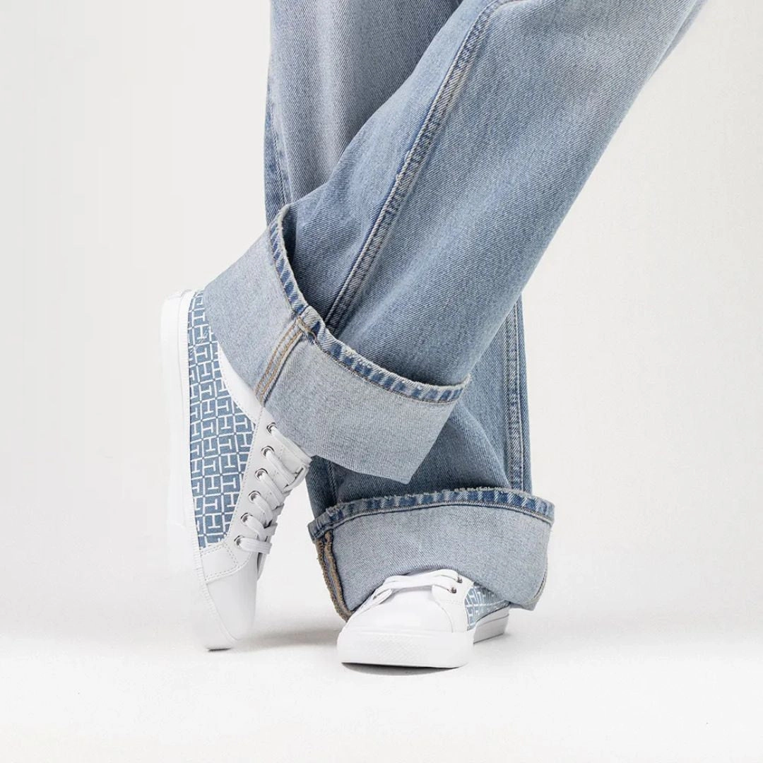 Tommy Hilfiger Laylen Sneaker Women - WHTBLU Kangaroo Sneakers