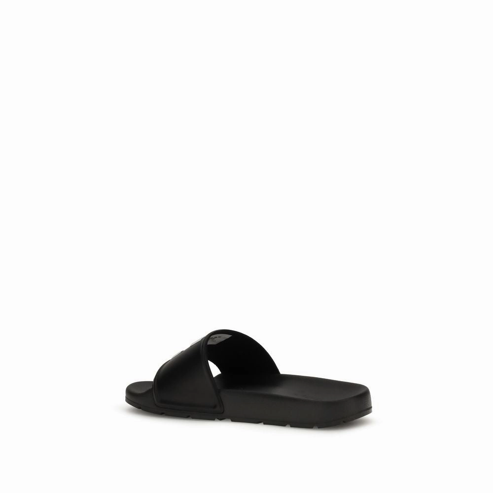 Sandals With Heel Off-White Black Polyethylene Sandals