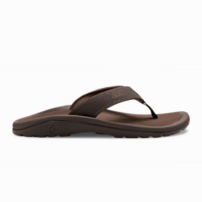 Flip Flops With Cushioned Sole OLUKAI OHANA MENS JAVA/RAY