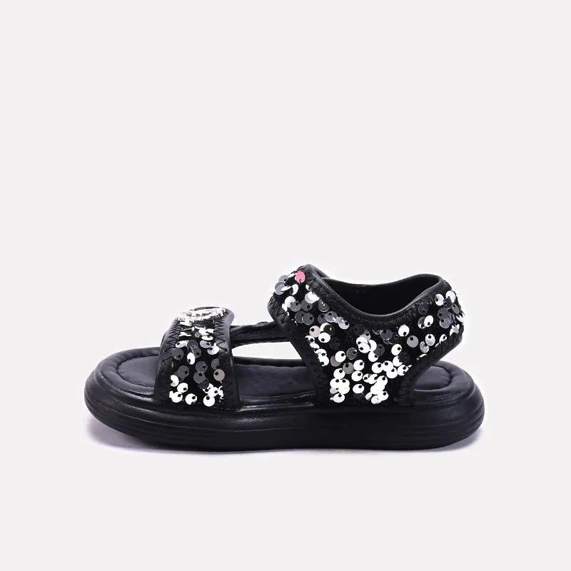 Time And Tru Shoes Flats Casual Sandal Black 0721011