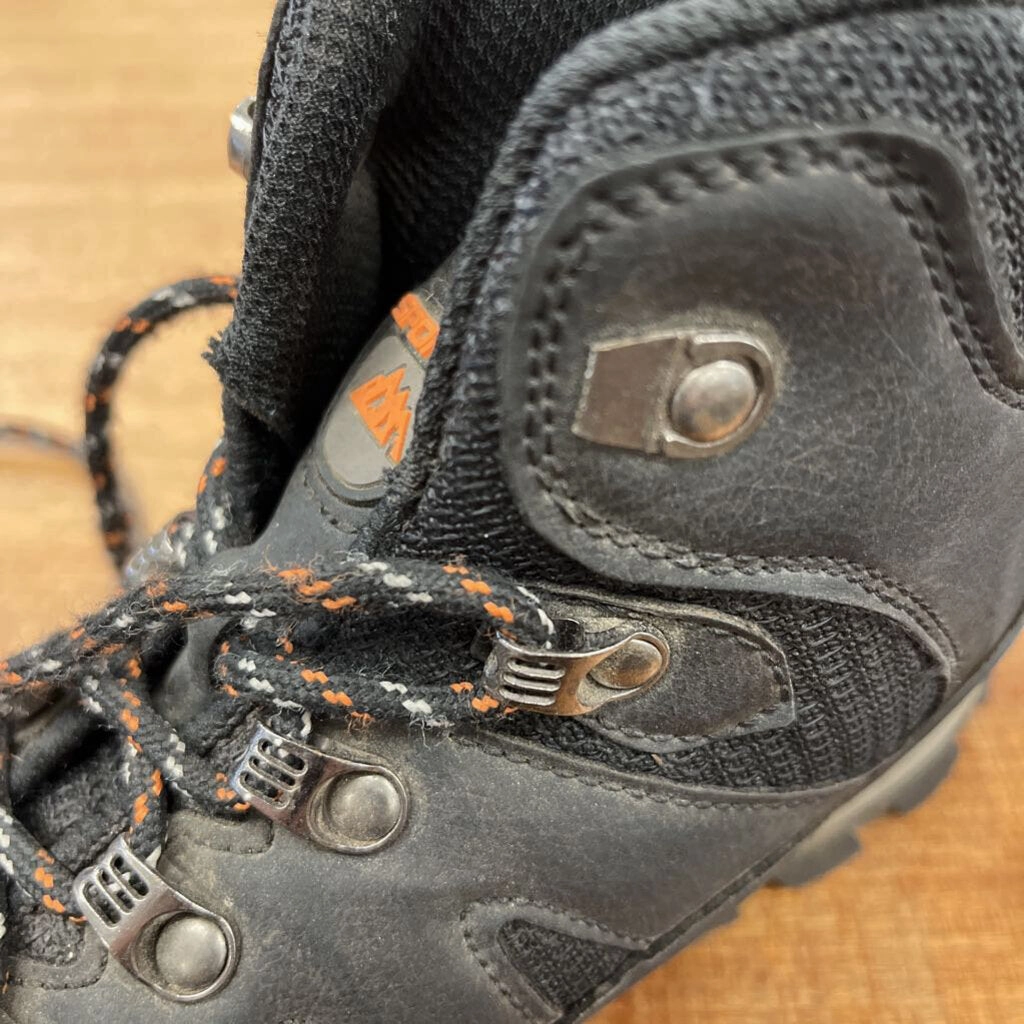 Outdoor Sports - Kids' Mid Hiking Boots: Black/Orange-children-5.5 Trailmakr Hiking Shoes