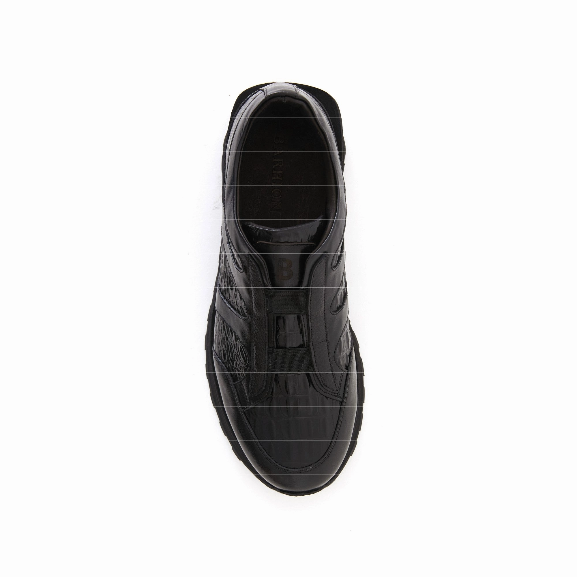 Cole Hann Casual Shoes Men's Printed Crocodile Calf Leather Handmade Sneakers M8036