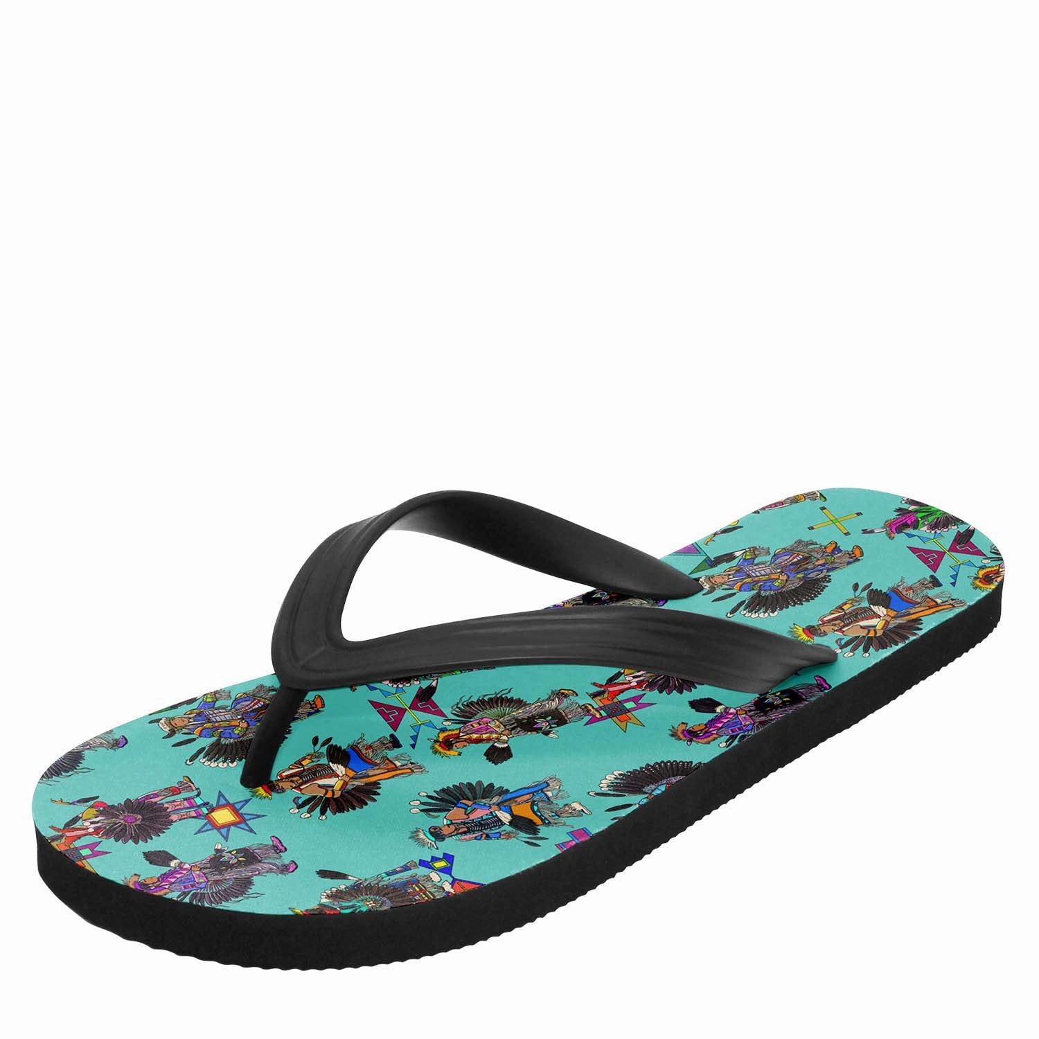 Lauren Conrad Flip Flops Men's Tradish Dancers Turquoise Flip Flops
